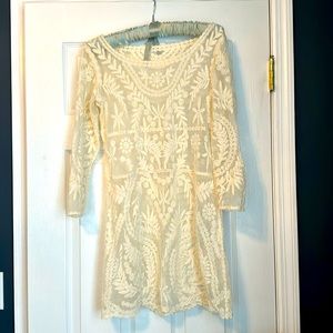 Express lace coverup/mini dress.